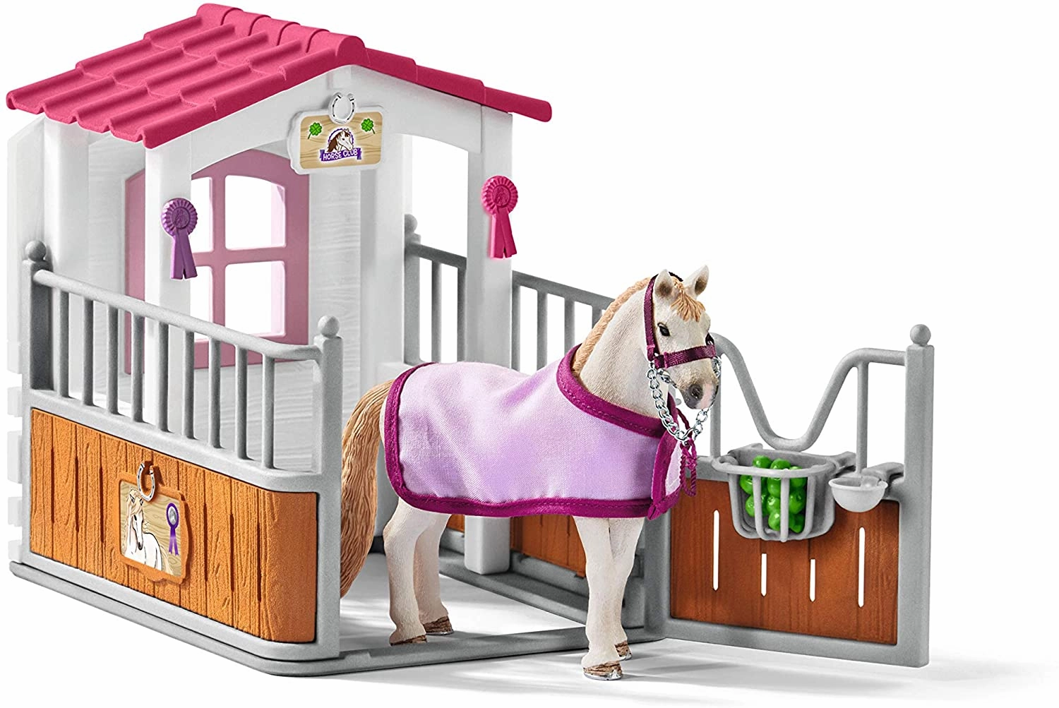 Schleich Toys Schleich 42368 Horse Stall with Lusitano Mare Figure Set