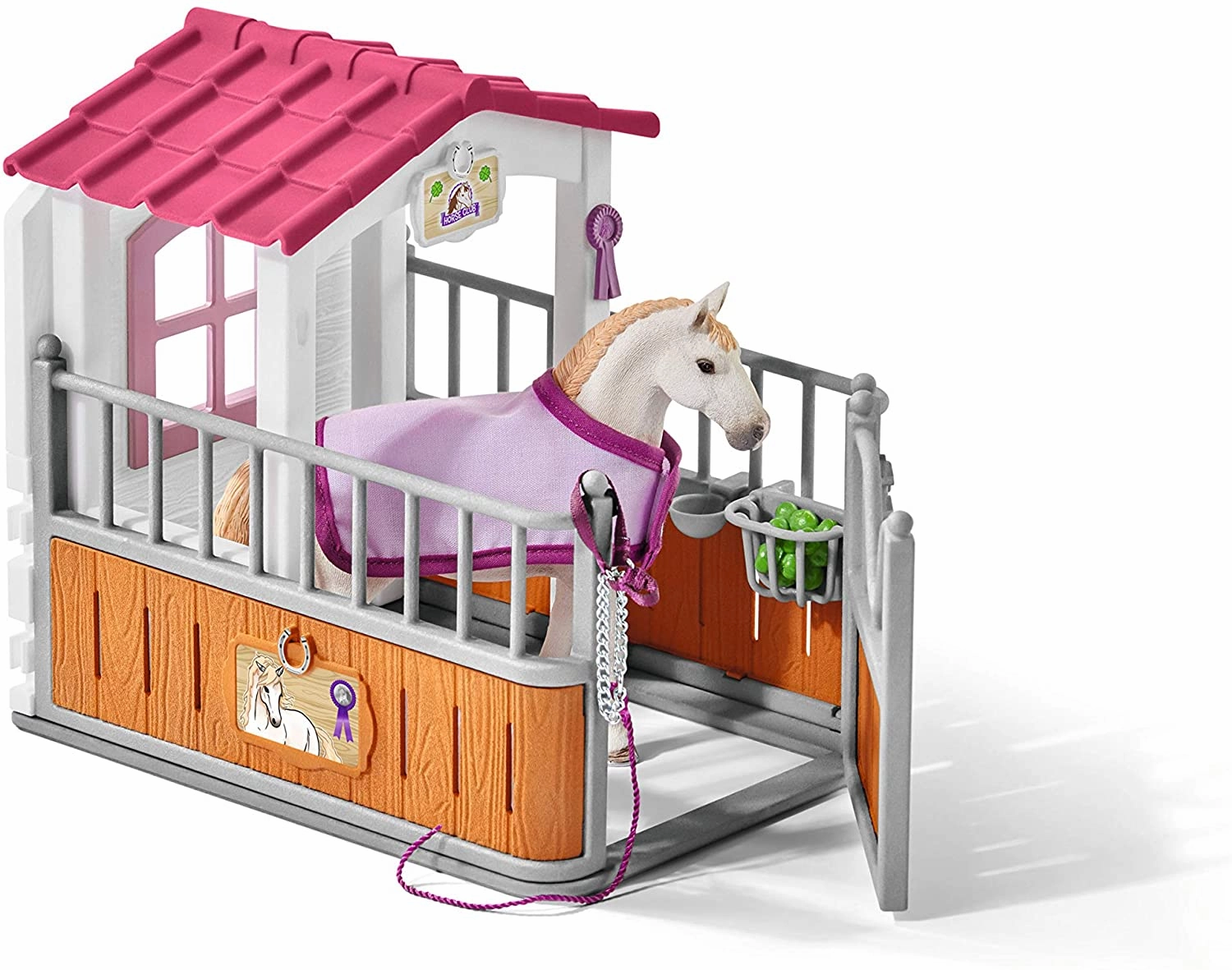 Schleich Toys Schleich 42368 Horse Stall with Lusitano Mare Figure Set