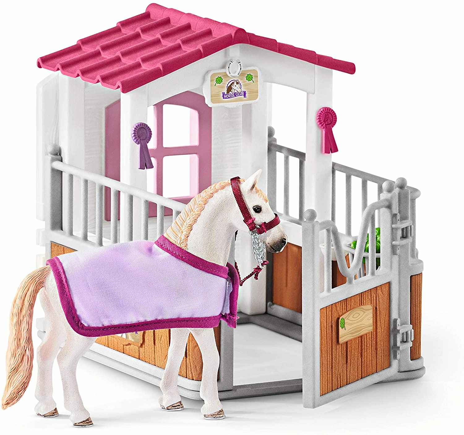 Schleich Toys Schleich 42368 Horse Stall with Lusitano Mare Figure Set