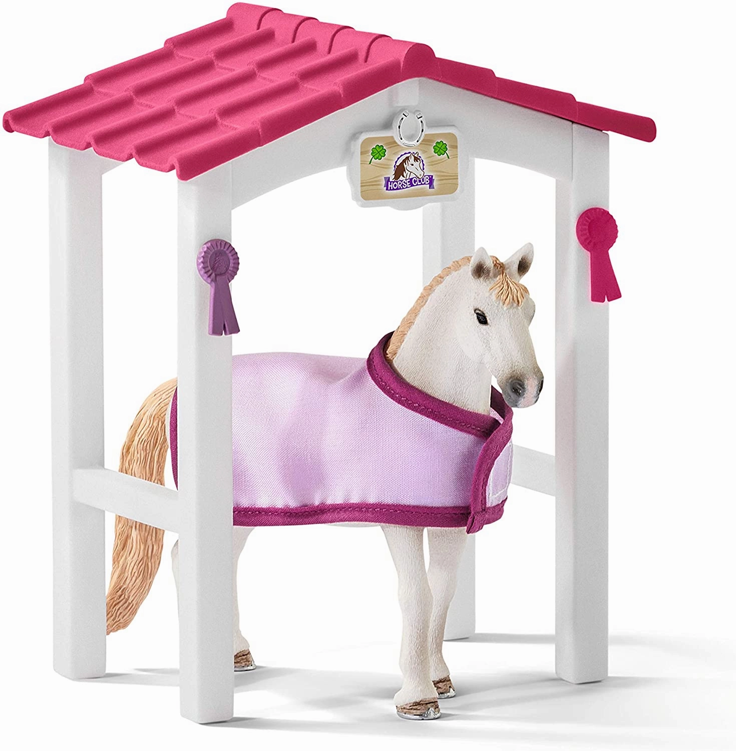 Schleich Toys Schleich 42368 Horse Stall with Lusitano Mare Figure Set