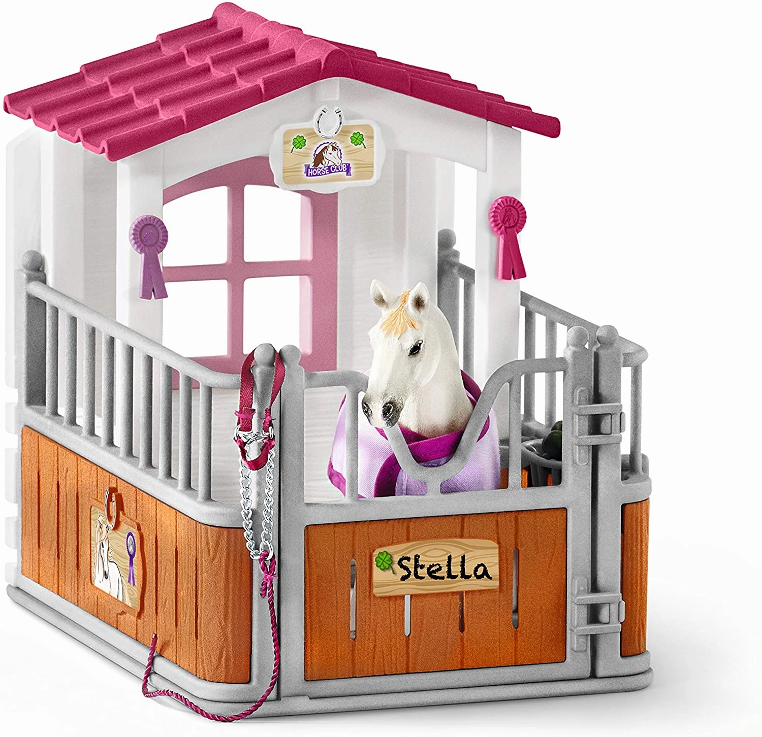 Schleich Toys Schleich 42368 Horse Stall with Lusitano Mare Figure Set