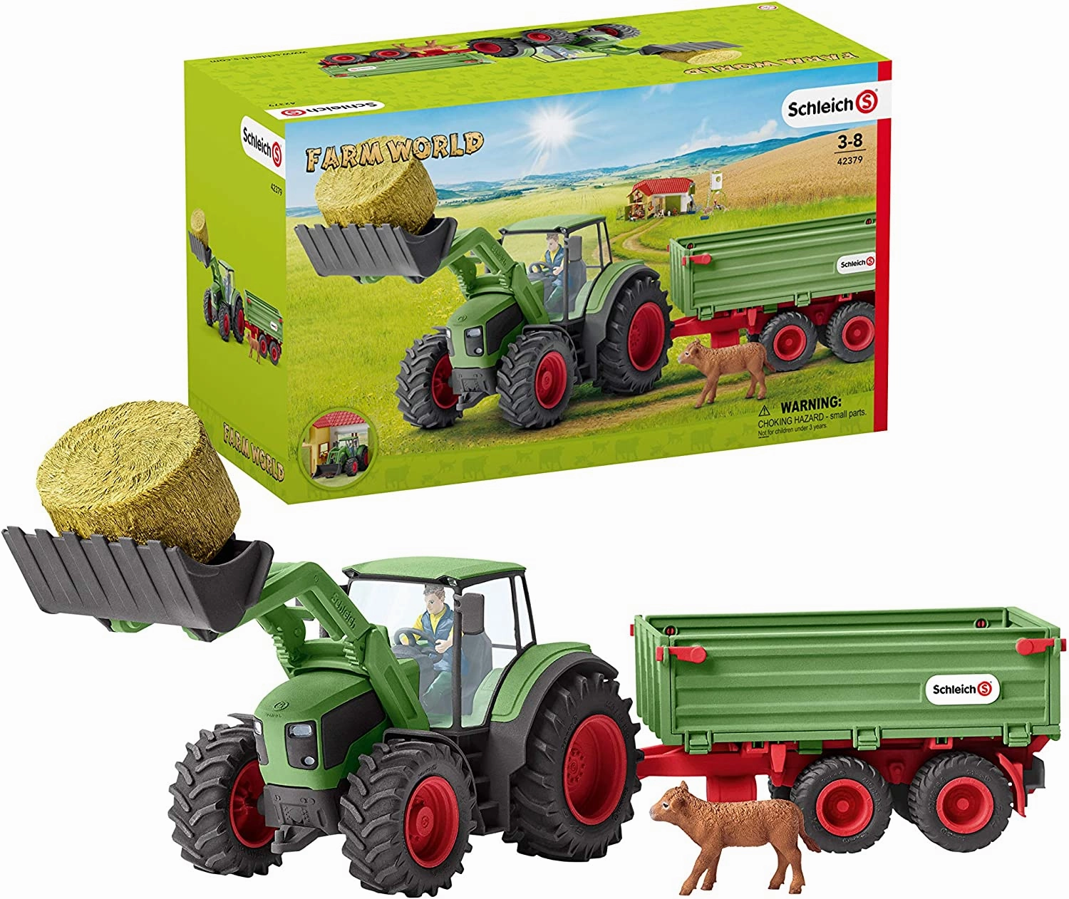 Schleich Toys Schleich 42379 Tractor with Trailer
