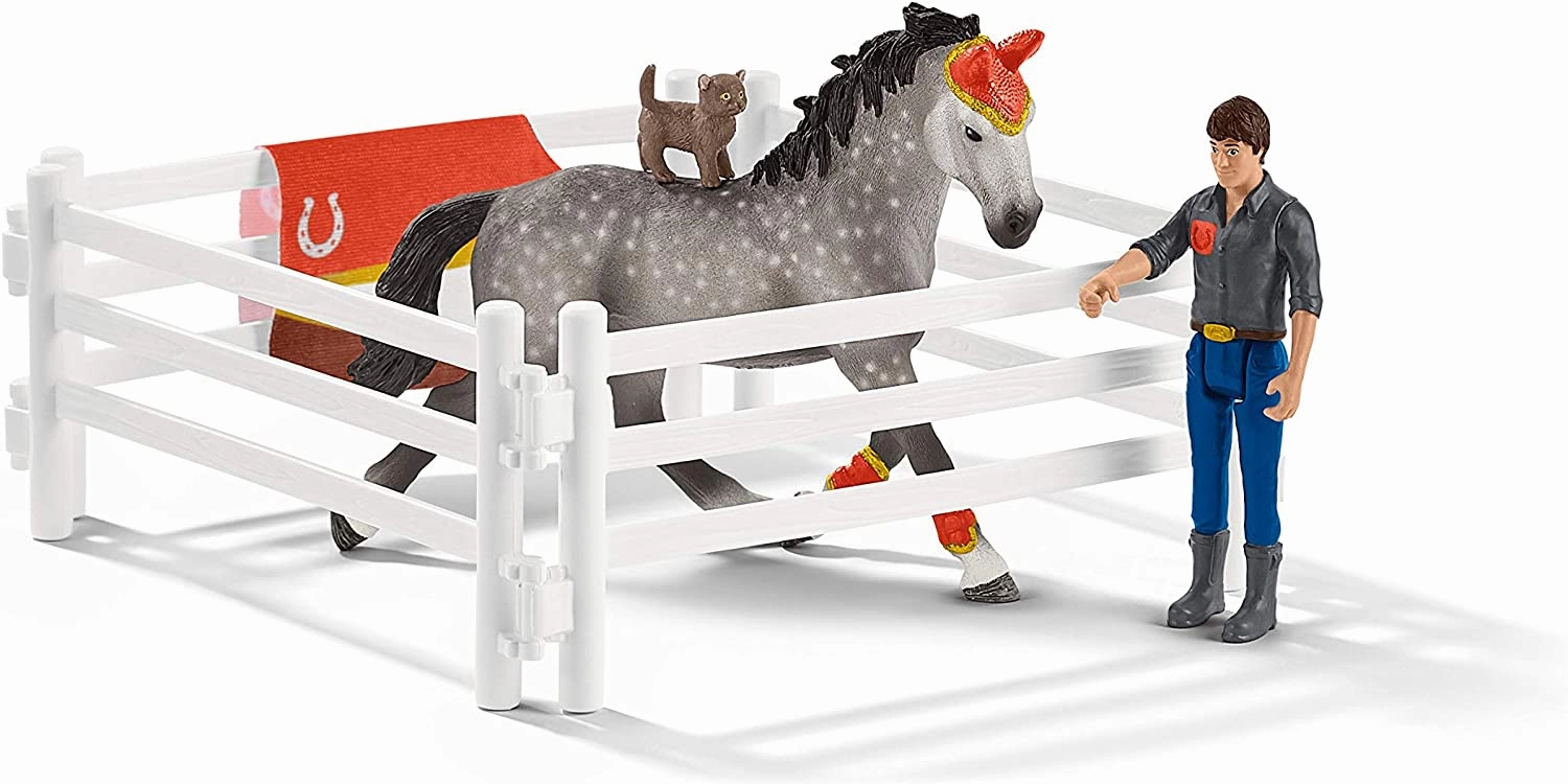 Schleich Toys Schleich 42443 Horse Club Mia's Vaulting Set