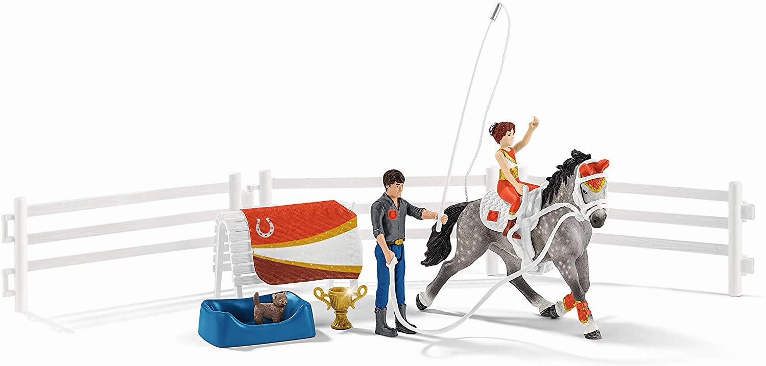 Schleich Toys Schleich 42443 Horse Club Mia's Vaulting Set