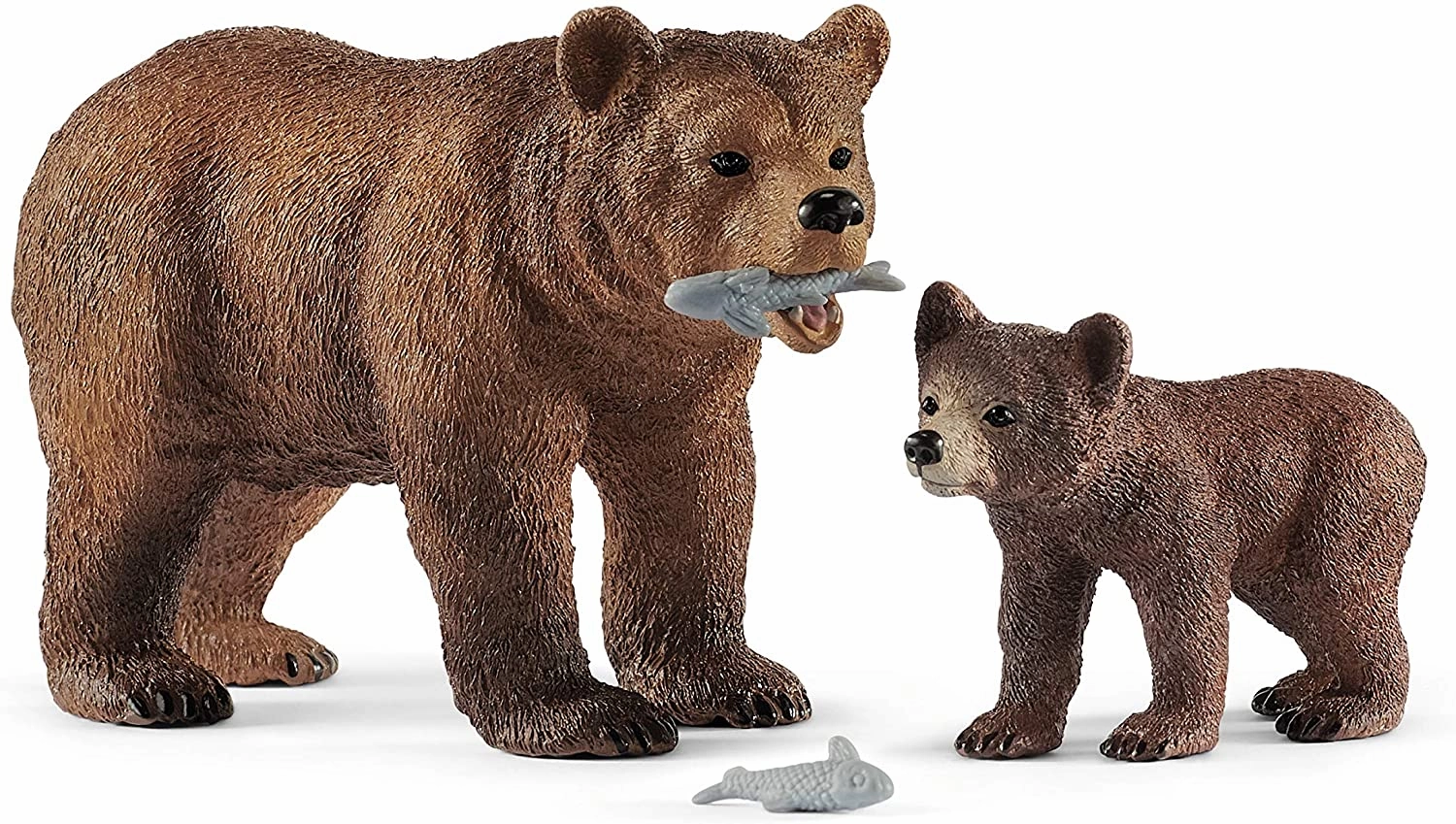 Schleich Toys Schleich 42473 Wild Life Grizzly Bear Mother With Cub
