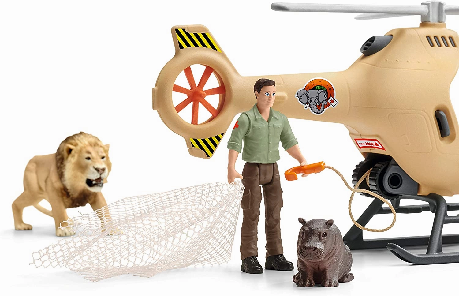 Schleich Toys Schleich 42476 Animal Rescue Helicopter Wild Life