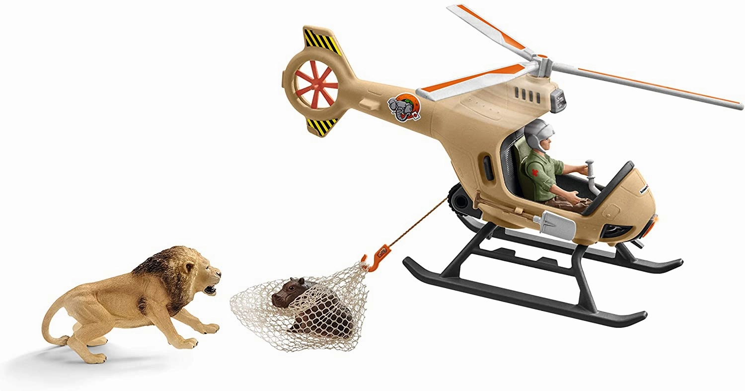 Schleich Toys Schleich 42476 Animal Rescue Helicopter Wild Life