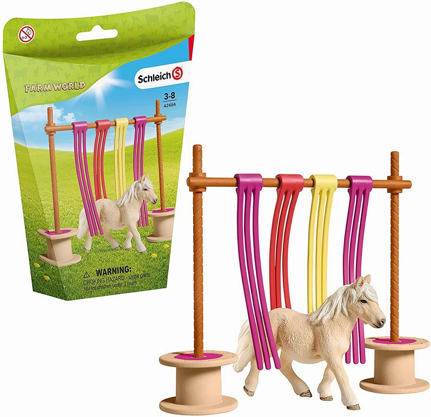 Schleich Toys Schleich 42484 Farm World Pony Curtain Obstacle