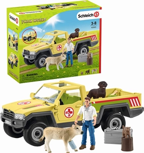 Schleich Toys Schleich 42503 Veterinarian Visit at the Farm World
