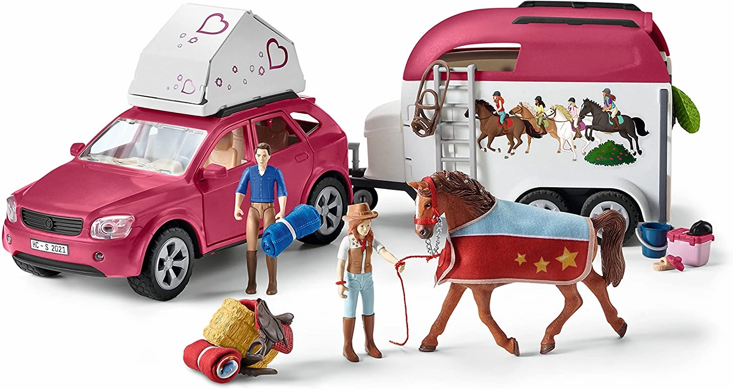 Schleich Toys SCHLEICH 42535 Horse Club - Avontuur met auto en paardentrailer - Speelfigurense