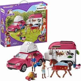 Schleich Toys SCHLEICH 42535 Horse Club - Avontuur met auto en paardentrailer - Speelfigurense