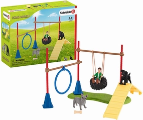 Schleich Toys Schleich 42536 Farm World Puppy Agility Training