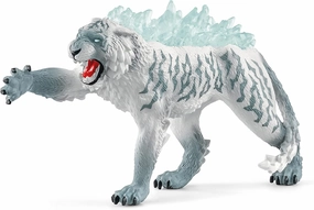 Schleich Toys SCHLEICH 70147 Eldrador Creatures Ice Tiger Figurine, Multicolored