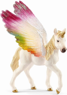 Schleich Toys Schleich 70577 Winged Rainbow Unicorn Foal Figure