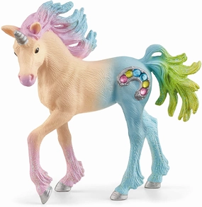 Schleich Toys SCHLEICH 70724 bayala Marshmallow Unicorn Foal Figurine, Multicoloured