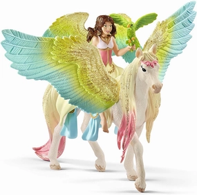 Schleich Toys Schleich Bayala 70566 Fairy Surah with Glitter Pegasus