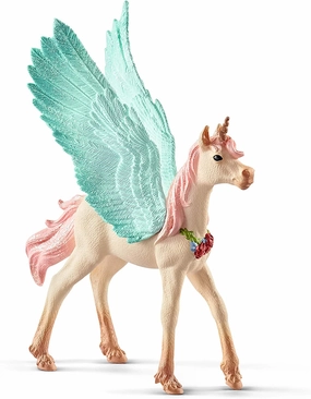 Schleich Toys Schleich Bayala 70575 Decorated Unicorn Pegasus, Foal