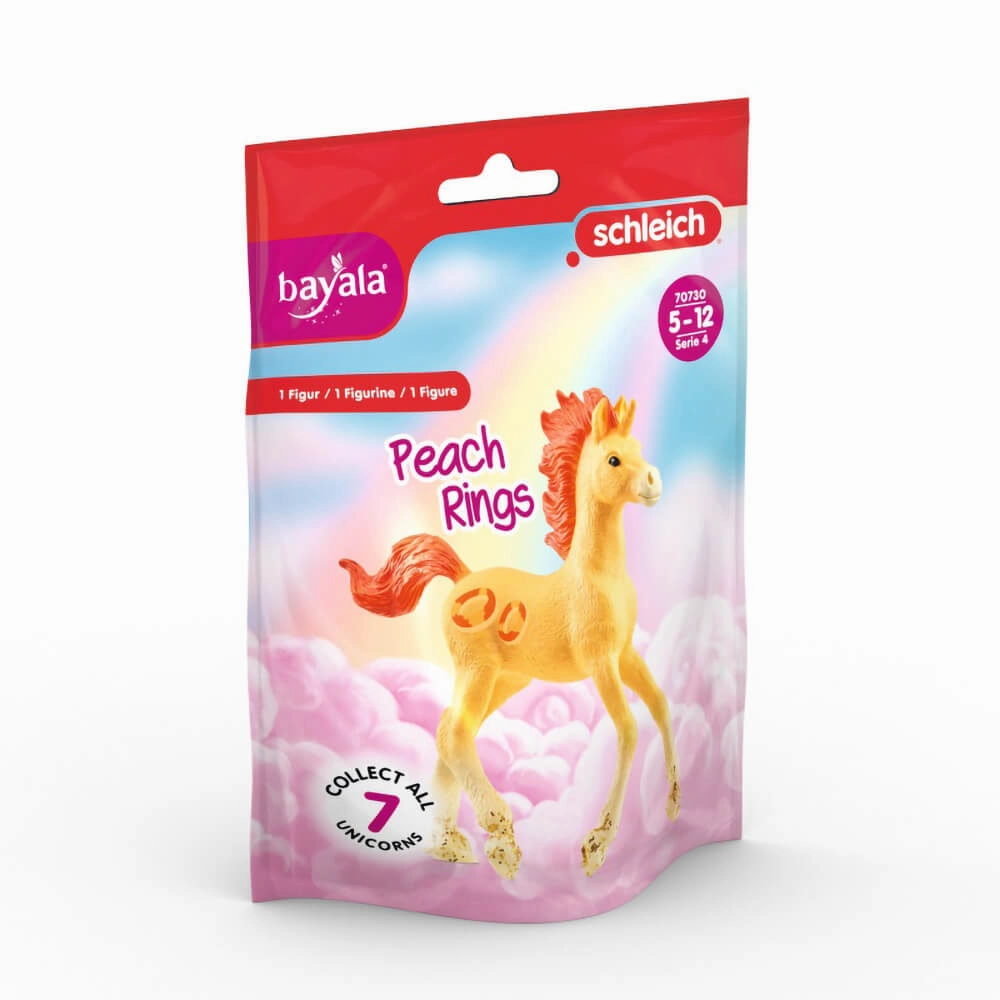 Schleich Toys Schleich Bayala Collectible Unicorn Peach Rings