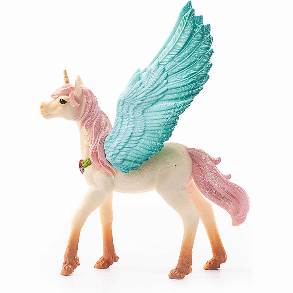 Schleich Toys Schleich Bayala Decorated Unicorn Pegasus Foal  Figure