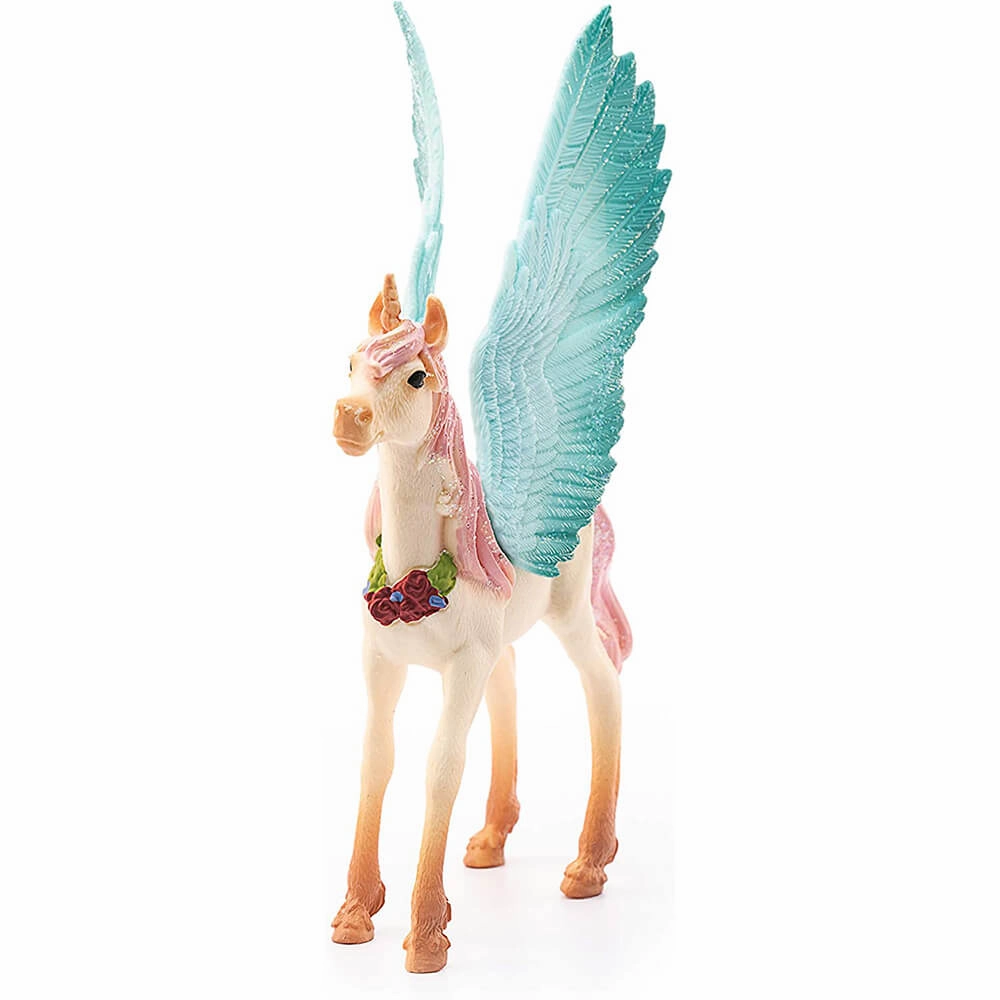 Schleich Toys Schleich Bayala Decorated Unicorn Pegasus Foal  Figure