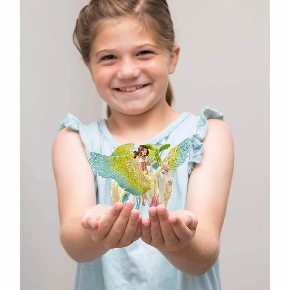 Schleich Toys Schleich Bayala Fairy Surah with Glitter Pegasus Playset