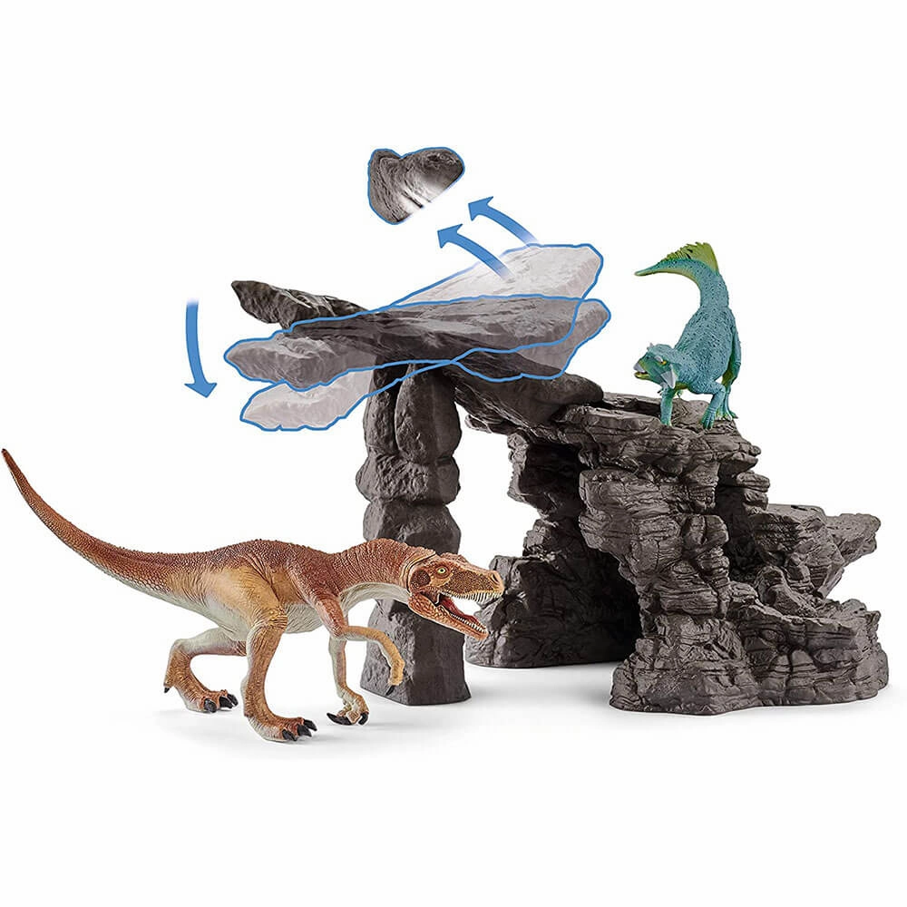 Schleich Toys Schleich Dinosaurs Dinosaur Set with Cave Playset