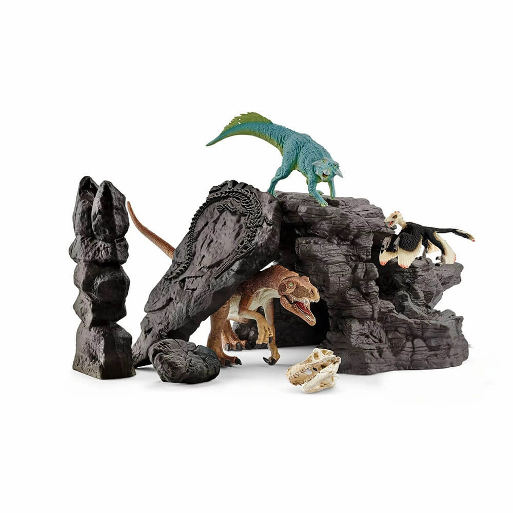 Schleich Toys Schleich Dinosaurs Dinosaur Set with Cave Playset