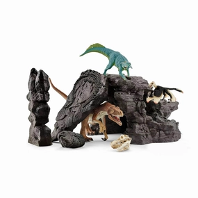 Schleich Toys Schleich Dinosaurs Dinosaur Set with Cave Playset