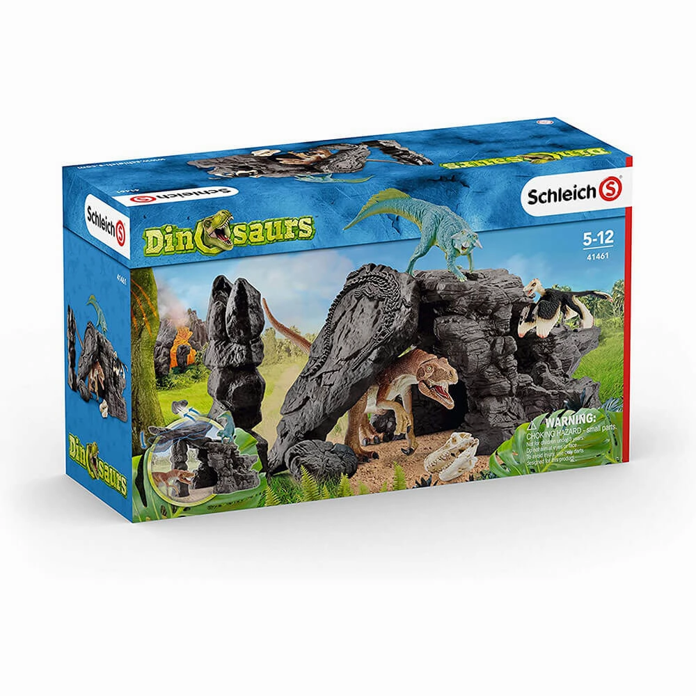 Schleich Toys Schleich Dinosaurs Dinosaur Set with Cave Playset