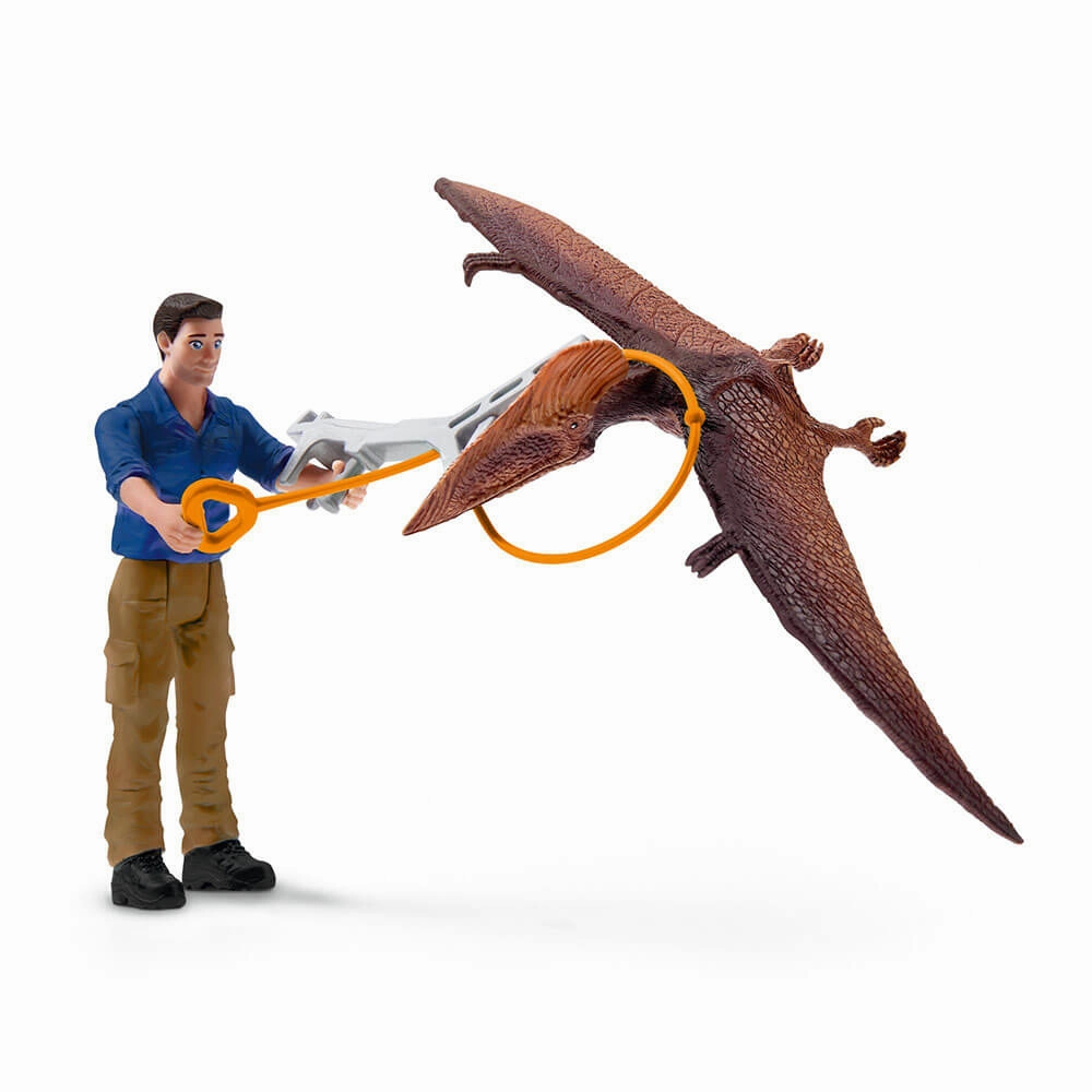 Schleich Toys Schleich Dinosaurs Jetpack Chase Playset