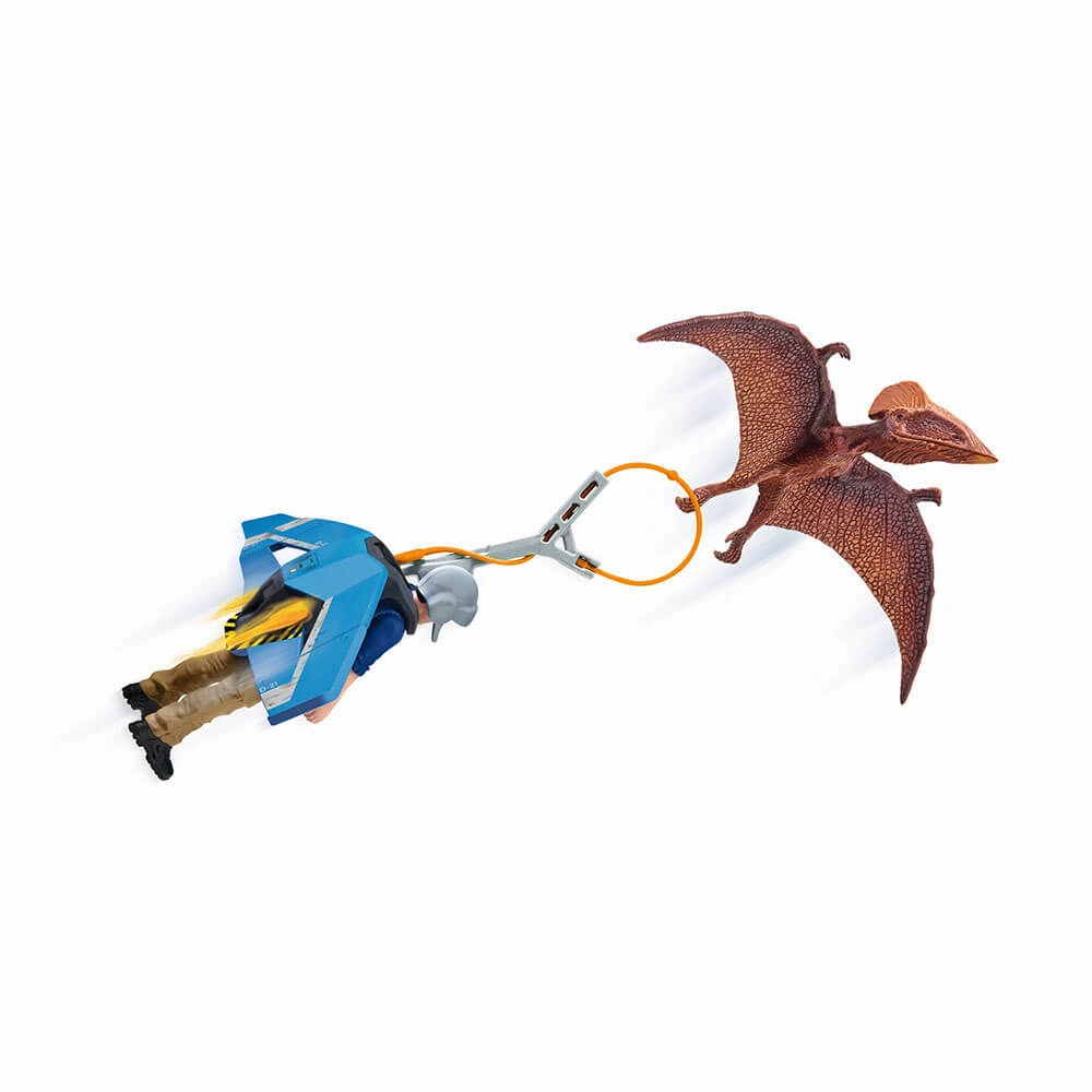 Schleich Toys Schleich Dinosaurs Jetpack Chase Playset