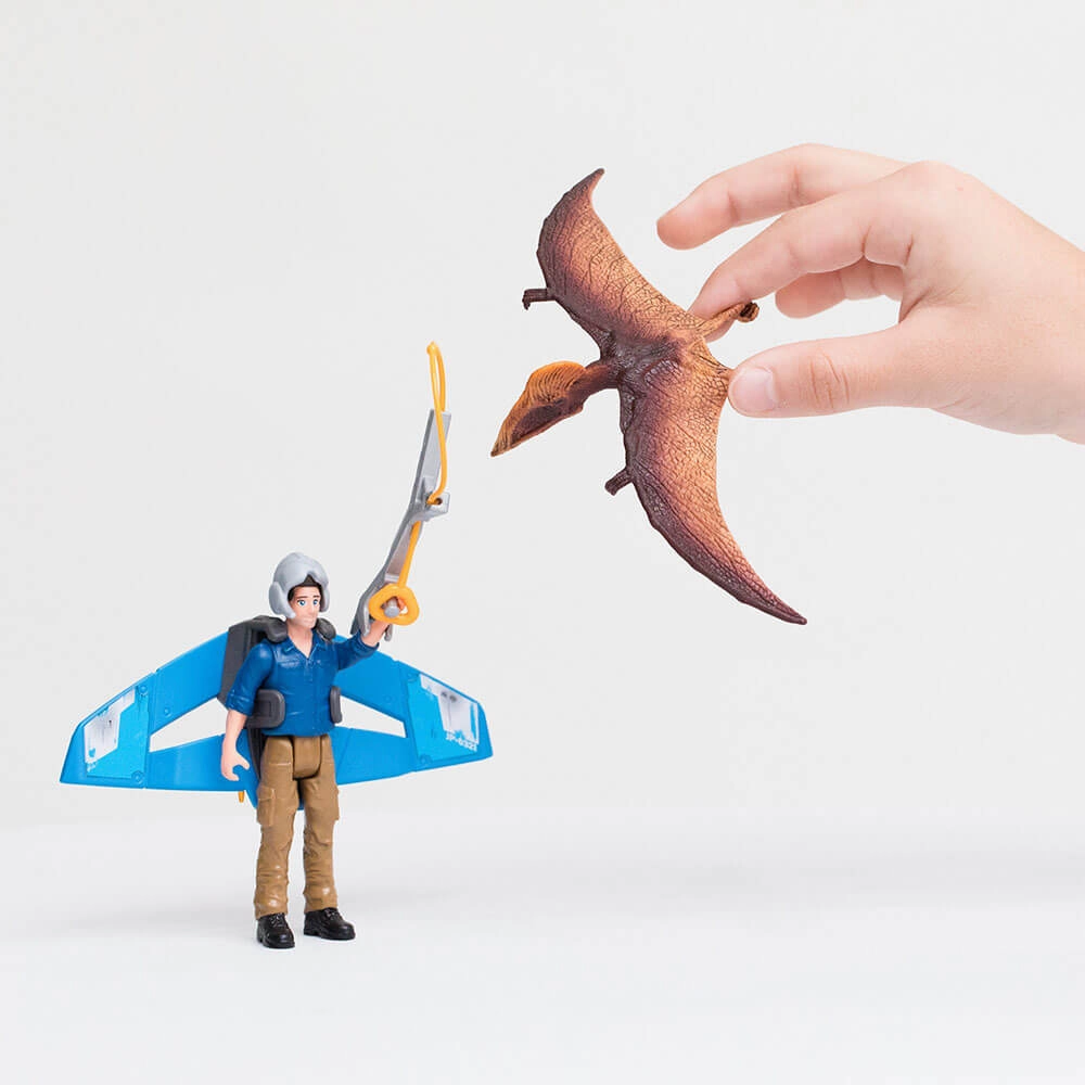 Schleich Toys Schleich Dinosaurs Jetpack Chase Playset