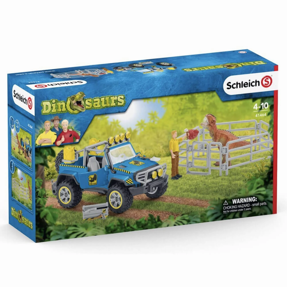 Schleich Toys Schleich Dinosaurs Off-Road Vehicle with Dino Outpost Playset