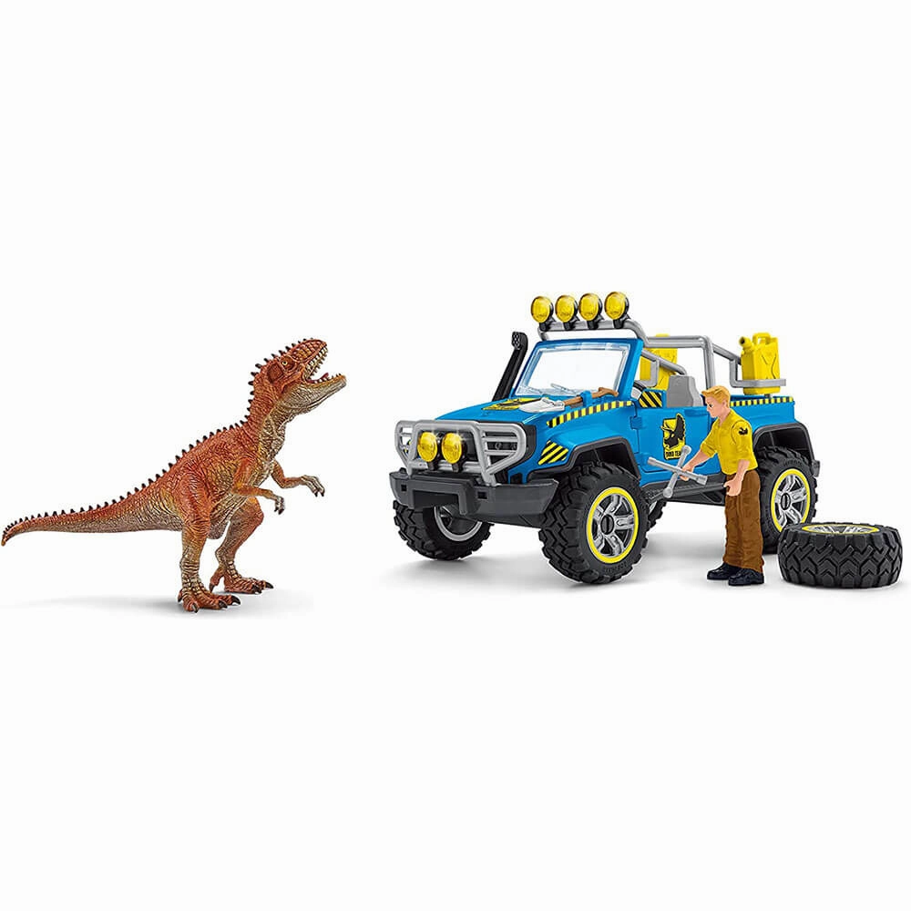 Schleich Toys Schleich Dinosaurs Off-Road Vehicle with Dino Outpost Playset