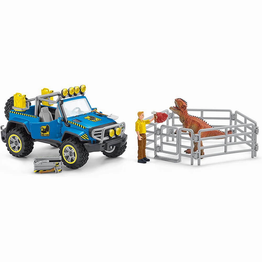 Schleich Toys Schleich Dinosaurs Off-Road Vehicle with Dino Outpost Playset