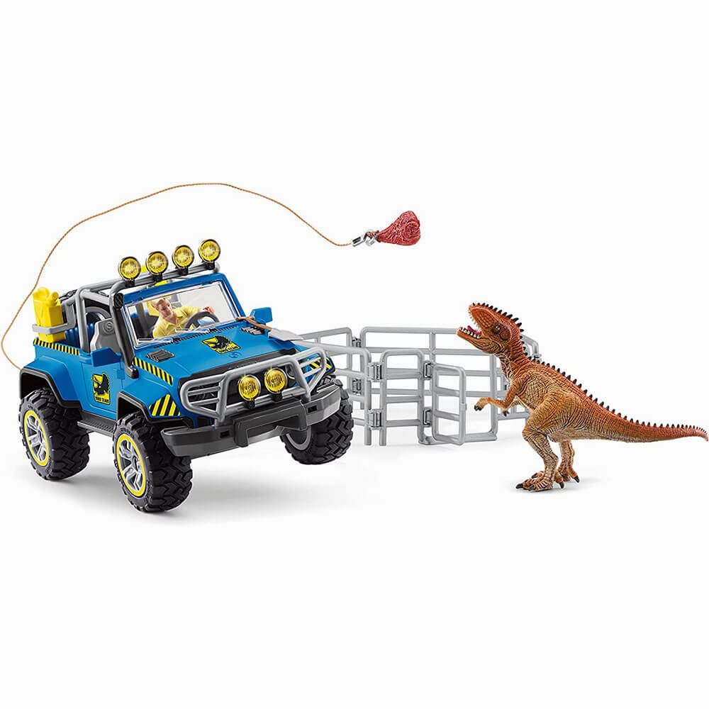 Schleich Toys Schleich Dinosaurs Off-Road Vehicle with Dino Outpost Playset