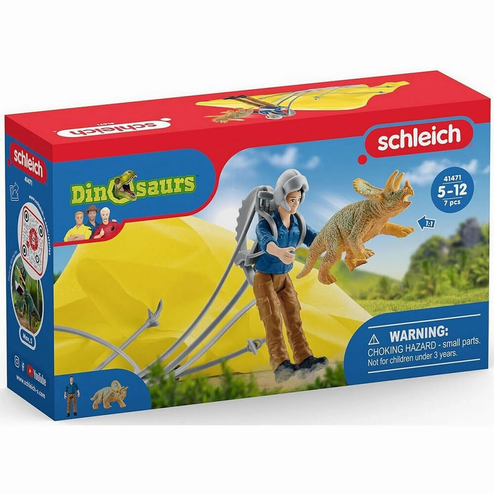 Schleich Toys Schleich Dinosaurs Parachute Rescue