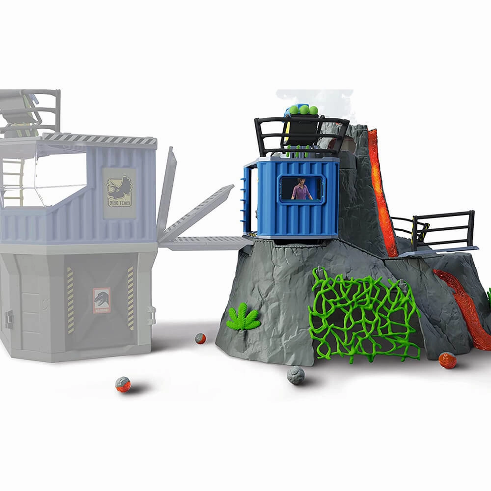 Schleich Toys Schleich Dinosaurs Volcano Expedition Base Camp Playset