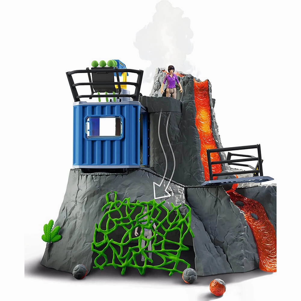 Schleich Toys Schleich Dinosaurs Volcano Expedition Base Camp Playset