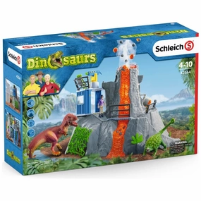 Schleich Toys Schleich Dinosaurs Volcano Expedition Base Camp Playset