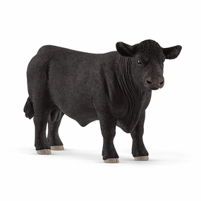 Schleich Toys Schleich Farm World Black Angus Bull Animal Figure