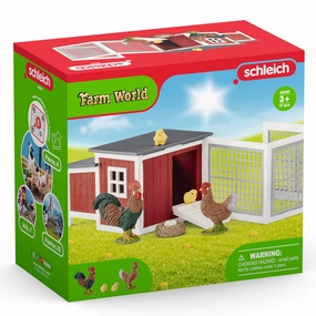 Schleich Toys Schleich Farm World Chicken Coop Playset