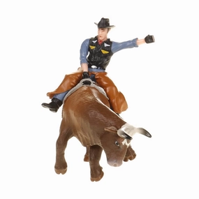 Schleich Toys Schleich Farm World Cowboy with Bull Playset