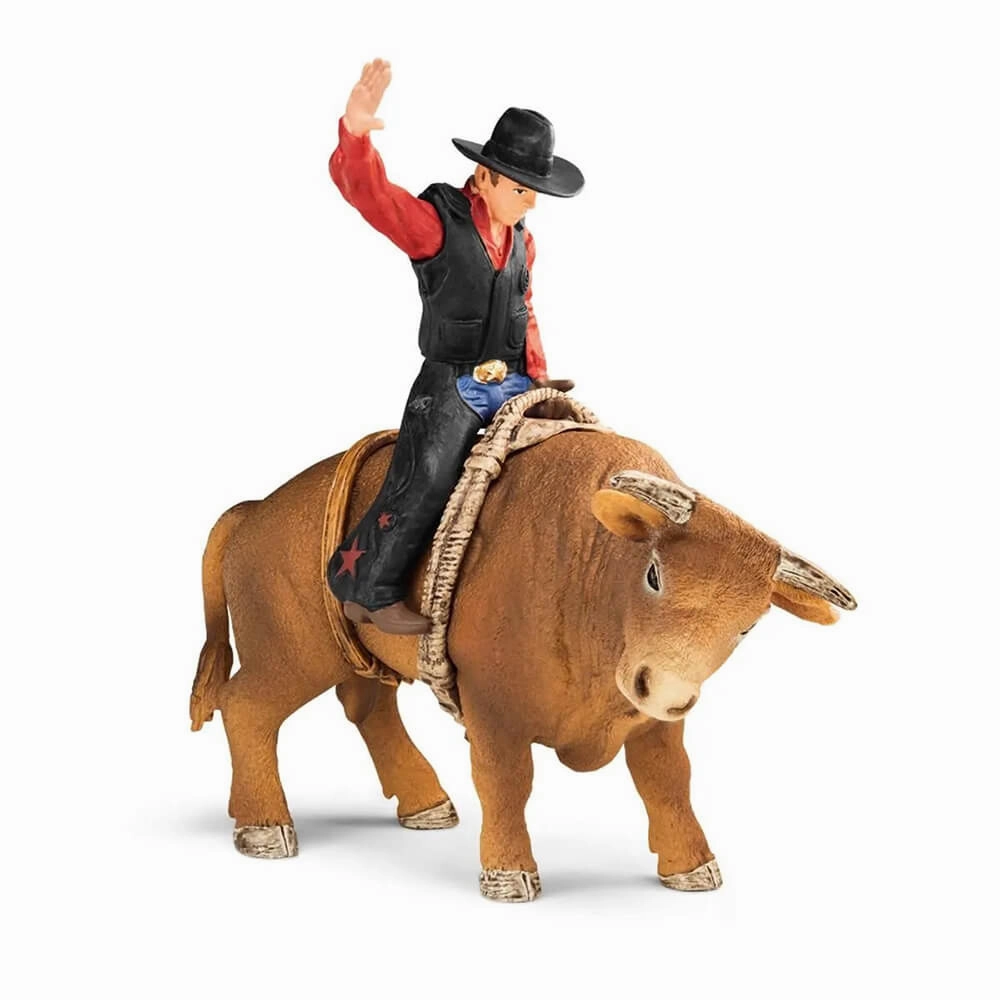 Schleich Toys Schleich Farm World Cowboy with Bull Playset