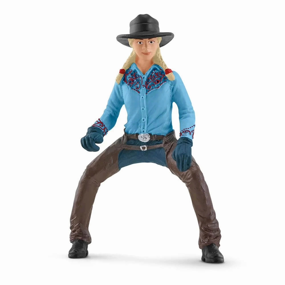 Schleich Toys Schleich Farm World Cowgirl Team Roping Fun