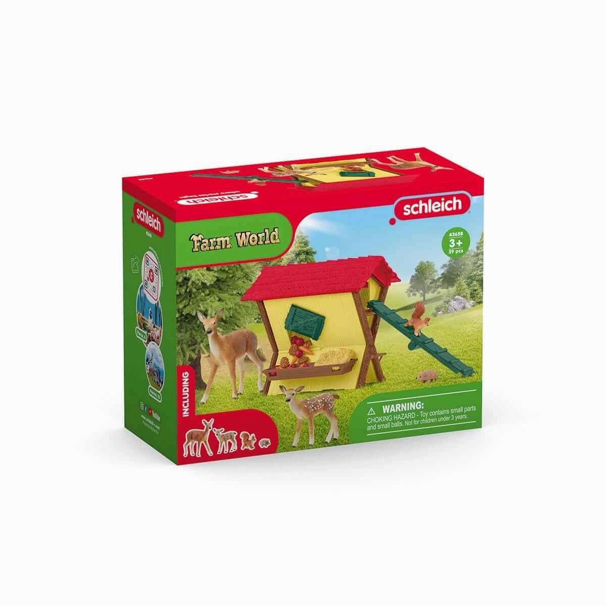 Schleich Toys Schleich Farm World Feeding the Forest Animals Set