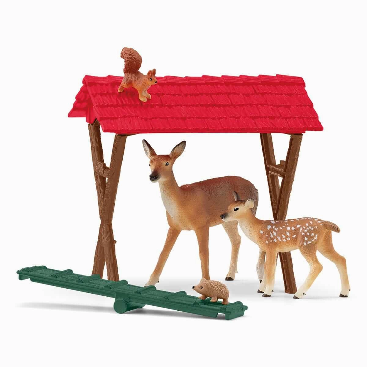 Schleich Toys Schleich Farm World Feeding the Forest Animals Set