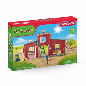 Schleich Toys Schleich Farm World Large Barn with Animals and Accessories Set