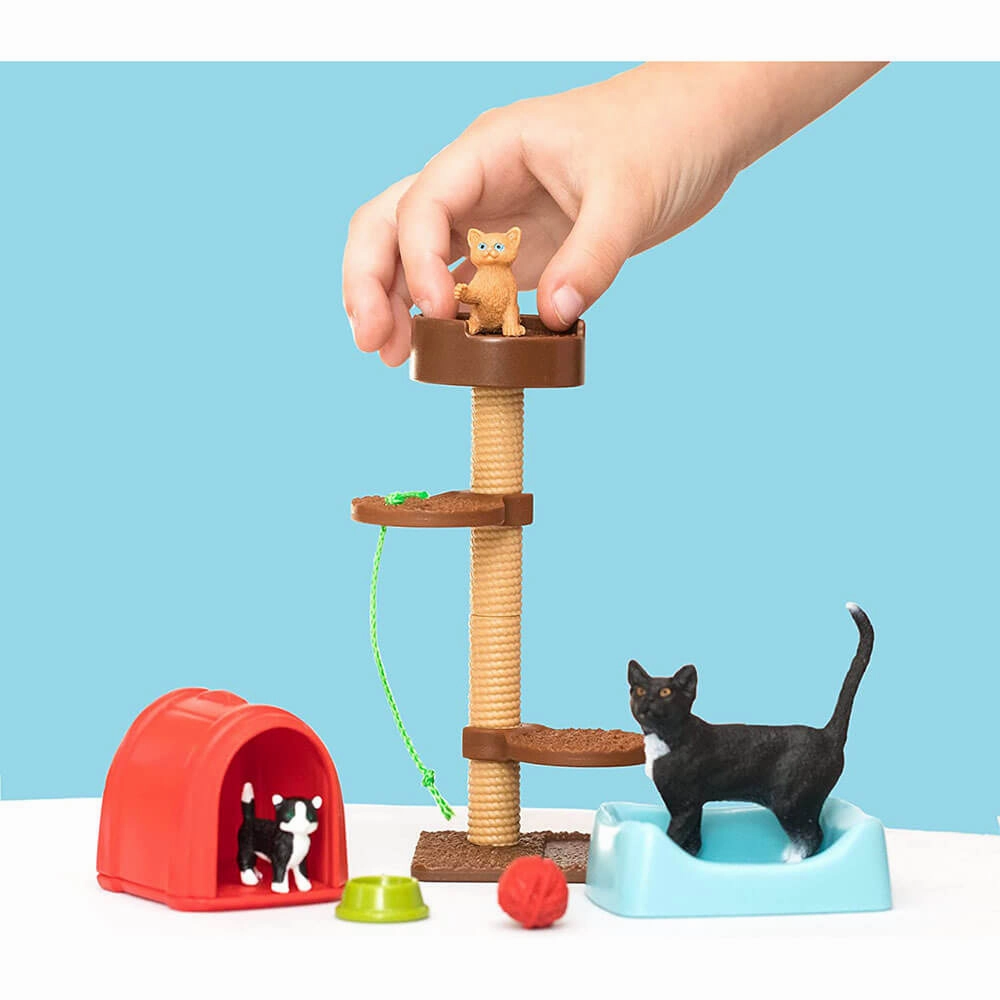 Schleich Toys Schleich Farm World Playtime For Cute Cats Playset