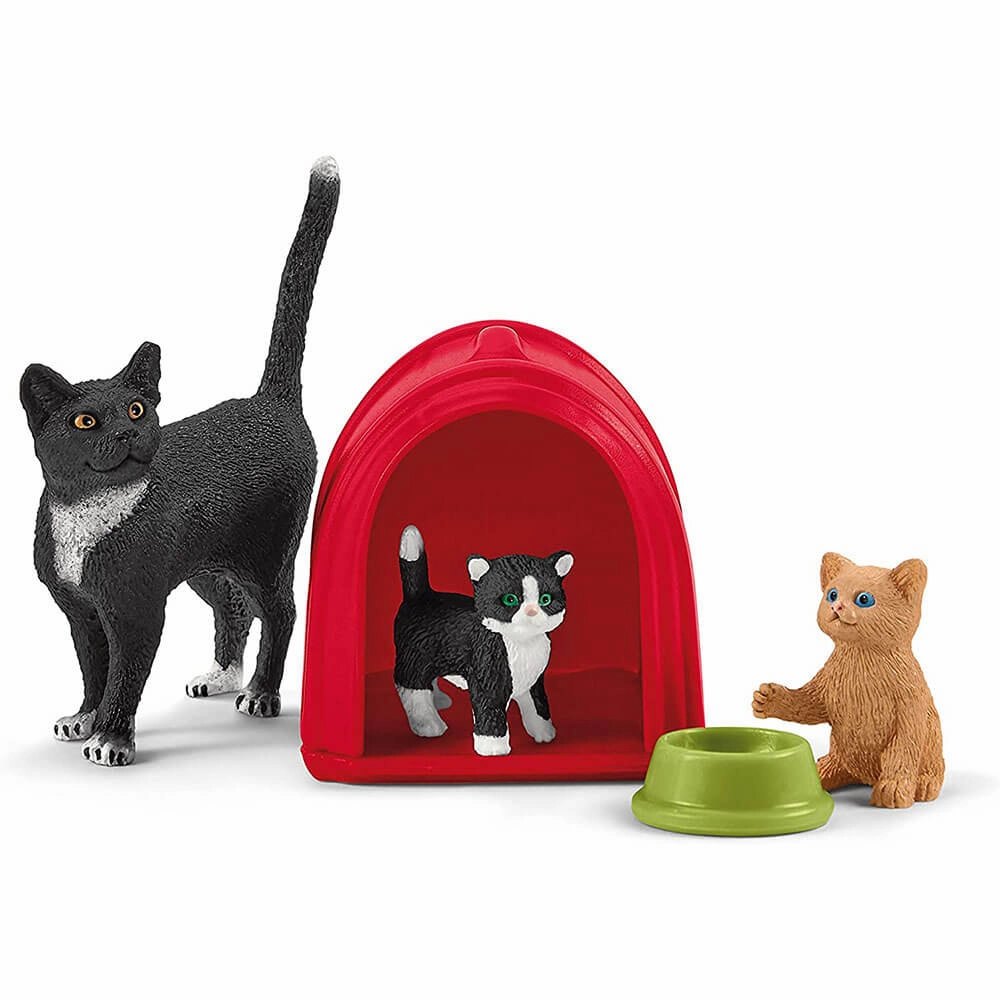 Schleich Toys Schleich Farm World Playtime For Cute Cats Playset